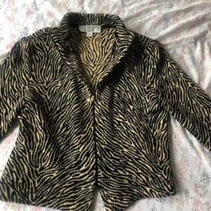 St. John zip up sweater